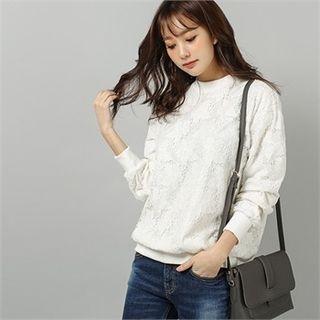 Round-neck Lace Pullover