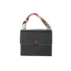 Scallop-edge Flap Satchel With Scarf