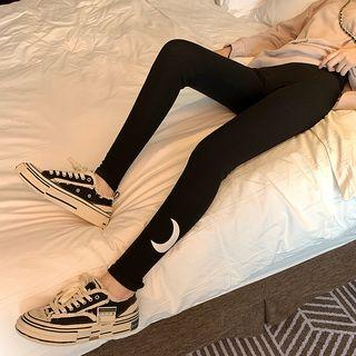 Moon Leggings Black - One Size