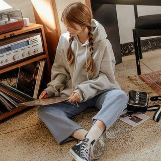 Plus Size Fleece-lined Hoodie