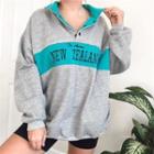 Contrast Lettering Print Sweatshirt