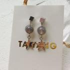 Star & Agate Dangle Earring Platinum - One Size