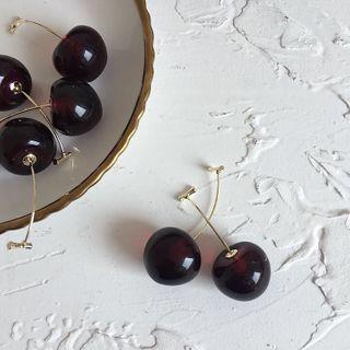 Cherry Dangle Earring 1 Pair - As Shown In Figure - One Size