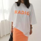 Radio Printed Loose-fit T-shirt