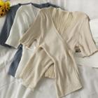 Details Cross-strap Knit Top In 5 Colors