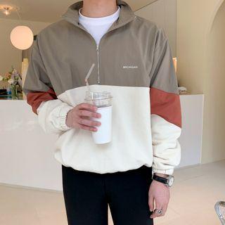 Half-zip Panel Sweatshirt