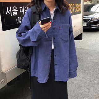 Corduroy Shirt Jacket / Midi Skirt