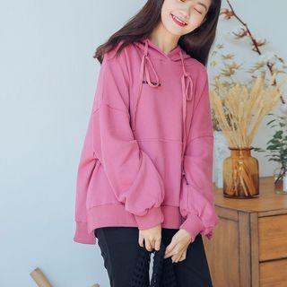 Dip-back Letter Hoodie