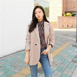 Patch-pocket Double-breasted Blazer