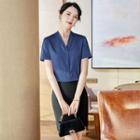 Short-sleeve Blouse / Skirt / Dress Pants / Set