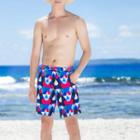Triangle Print Swim Shorts