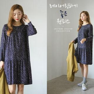 Shirred Floral Shift Dress