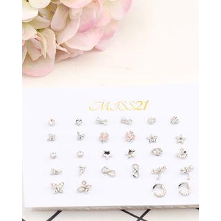 Various Ear Stud Set (28 Pcs)