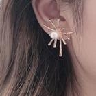 Faux Pearl Firework Earring