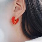 Heart Enamel Alloy Earring