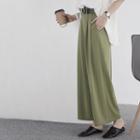 Paperbag High-waist Wide-leg Pants