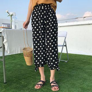 Dotted Crop Harem Pants