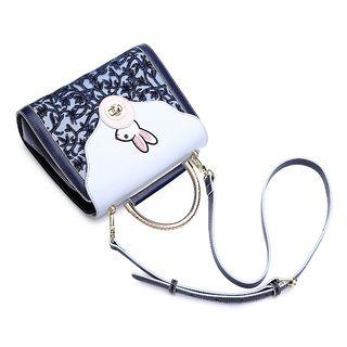 Rabbit Embroidered Crossbody Bag