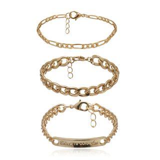Set Of 3: Lettering Bracelet