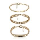 Set Of 3: Lettering Bracelet