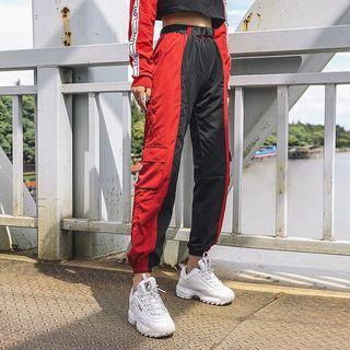 Color Block Straight Fit Cargo Pants