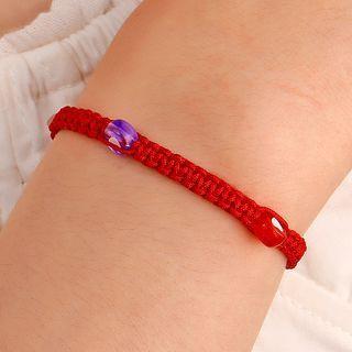 Acrylic Woven String Bracelet