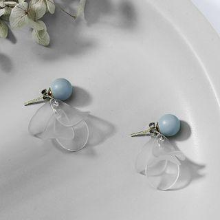 Bead & Petal Dangle Earring 1 Pair - One Size