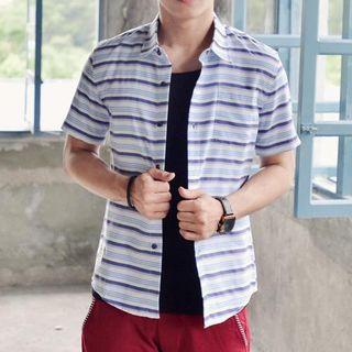 Stripe Short-sleeve Shirt