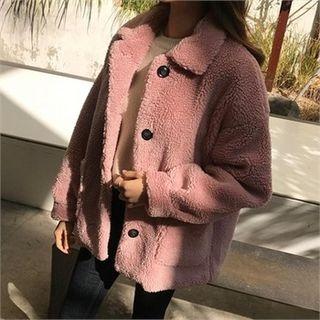 Sherpa-fleece Boxy-fit Jacket