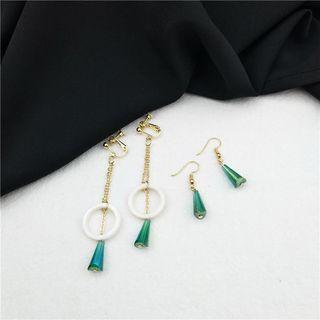Crystal Shell Pendant Earring