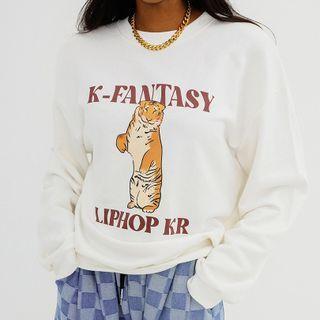 Tiger-illustrated Sweatshirt