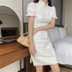 Puff Short-sleeve A-line Qipao