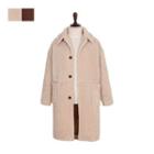 Single-breasted Sherpa-fleece Coat