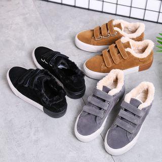 Fleece-line Velcro Sneakers