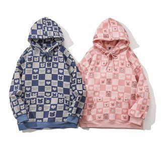 Check Print Hoodie