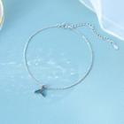 Fishtail Pendant Anklet Silver - One Size