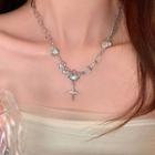 Star Faux Gemstone Stainless Steel Necklace