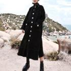 Stitch Long-sleeve Long Shirt Black - One Size