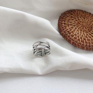 Layered 925 Sterling Silver Ring K523 - One Size