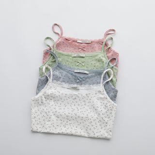 Floral Lace Cropped Tank Top