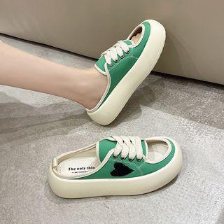 Cut-out Sneaker Mules