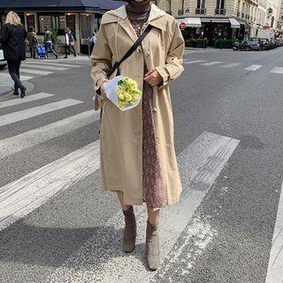 Detachable-hood Mac Coat