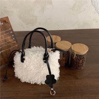Fluffy Shoulder Bag White - One Size