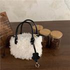 Fluffy Shoulder Bag White - One Size