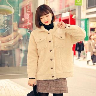 Pocket-detail Boucl -knit Jacket