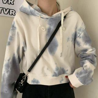 Tie-dyed Cropped Hoodie