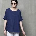 Pocket-front Boxy-fit Top