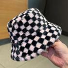 Checker Chenille Bucket Hat