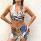Sequin Bralette / Mini Skirt