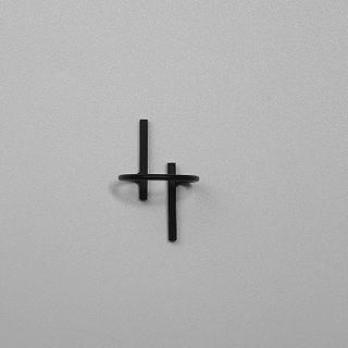 Bar Alloy Open Ring 1 Pc - Black - One Size